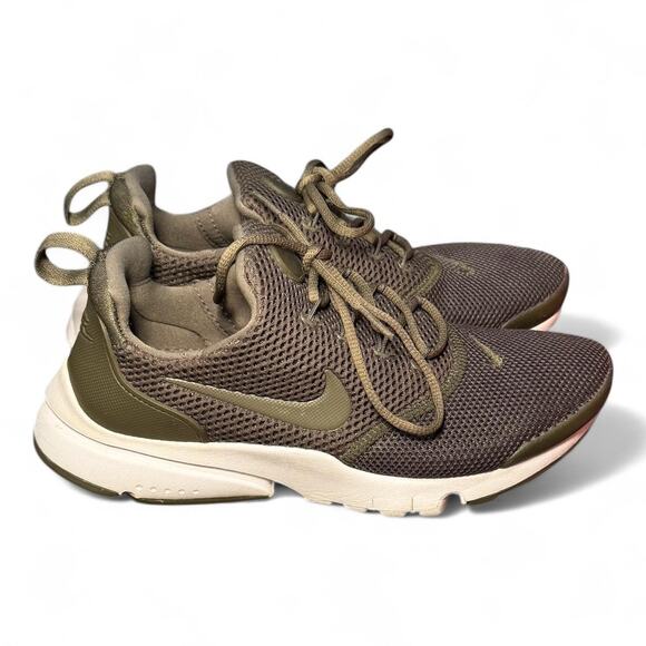 5Y/W6.5 Nike Presto Fly – Olive Mesh Lightweight Sneakers - Picture 4 of 7